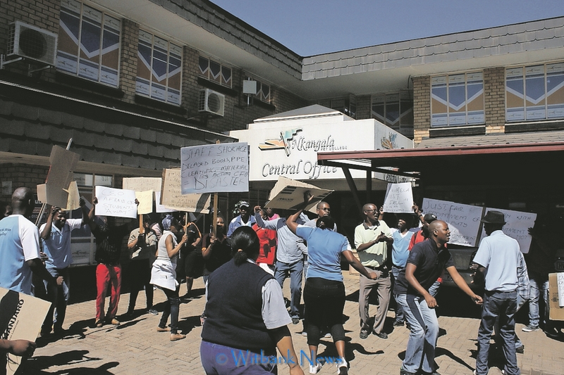 Nkangala TVET College Staff Members Demonstrating Seeking Answers Witbank News